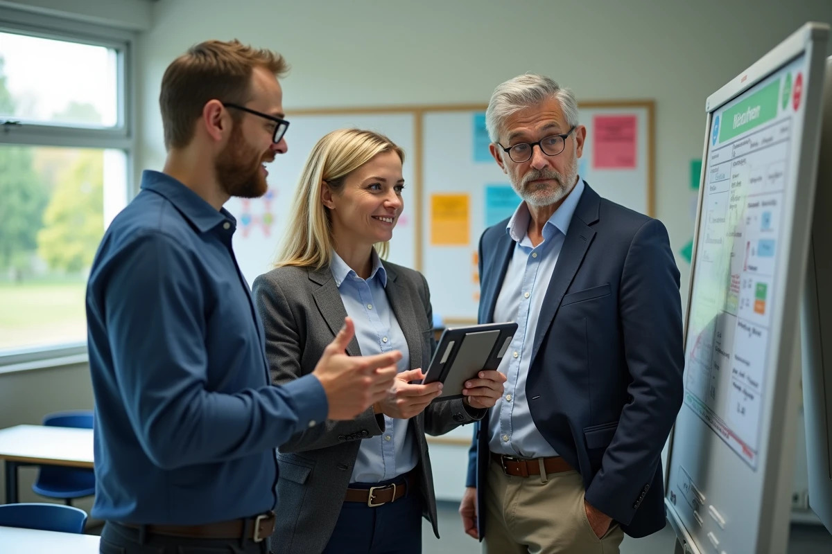 Professeurs collaborant autour d